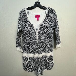 Victoria’s Secret One Piece Leopard Print Pajamas